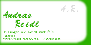 andras reidl business card